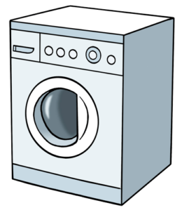 Zeichnung einer Waschmaschine