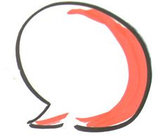 Zeichnung einer Sprechblase
